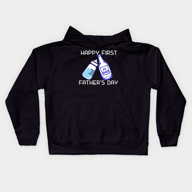 Fathers Day 2018 Happy First Fathers Day Fathers Day Gift Kids Hoodie by nhatvv